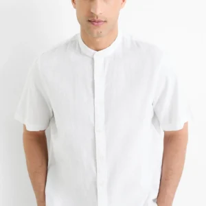 Alba Mandarin Short Sleeve Shirt