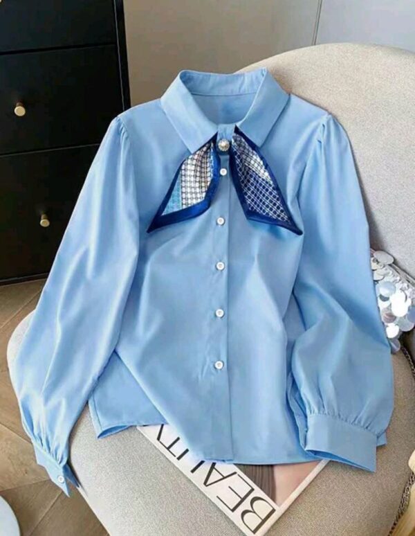 Modern Solid Color Summer Shirt - Image 3