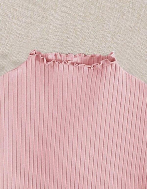Summer Rib-Knit Scalloped Hem Tee Shirt – Multi-Pack - Image 3