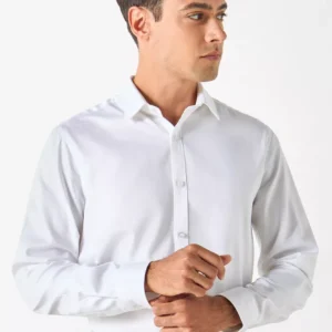Classic Ivory Formal Shirt – Crisp White