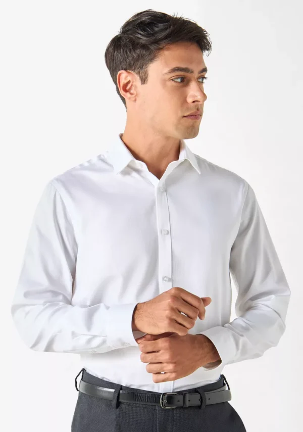 Classic Ivory Formal Shirt – Crisp White