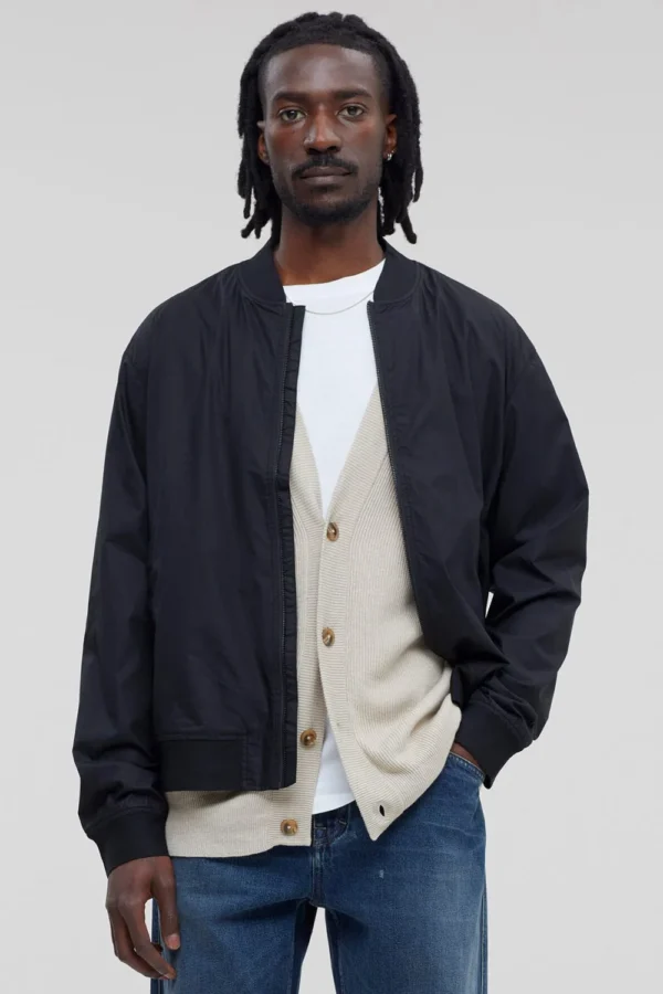 Navy Polo Zip Jacket